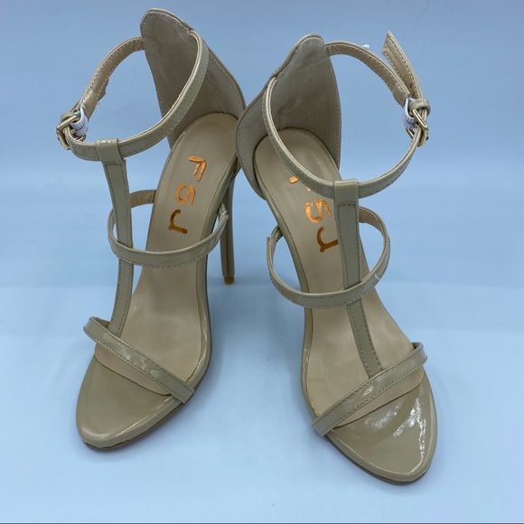 FSJ Strappy Open Toe Stiletto High Heel Sandals - Picture 3 of 12